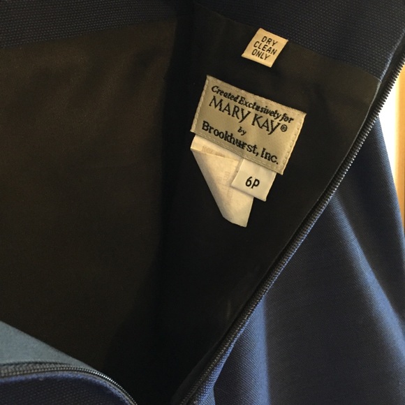 Rich Blue Vintage Mary Kay Skirt Suit - Picture 6 of 13